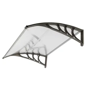 HT-100 X 80 Household Application Door & Window Rain Cover Eaves Canopy White & Gray Bracket (Option: defaulttitle)