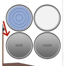 Kitchen Gadget Roller Sharpener Tungsten Steel Adjustable Angle Round (Option: Ordinary refined steel stone1-Grinding parameters)