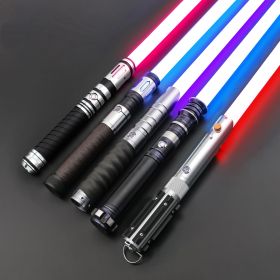 TXQSABER Lightsaber RGB/SN-Pixel Stars kids Laser Combat Heavy Dueling Jedi Saber Sword Blaster Luminous Toy Laser Cosplay (Version: Premium Baselit, Color: TSK-E01-Gray)