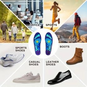 Acupressure Insoles - Comfortable and Breathable, Arch Support, Unisex, Suitable for Work, Running (size: S(Men 4-7/Women 5-8))
