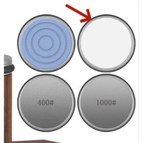 Kitchen Gadget Roller Sharpener Tungsten Steel Adjustable Angle Round (Option: White ceramic-Grinding parameters)